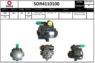 EAI SOR4110100 Насос гидроусилителя руля  для SEAT INCA (Сеат Инка)