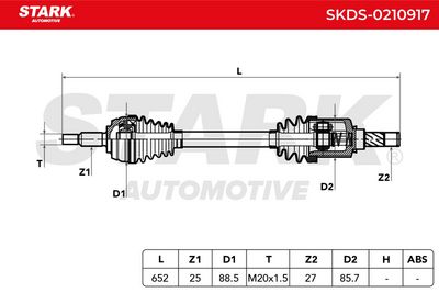 полуоска STARK SKDS-0210917