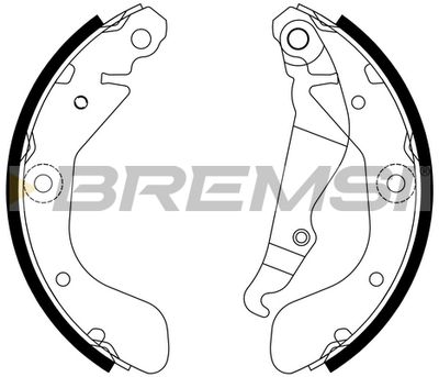 Комплект тормозных колодок BREMSI GF0635 для DAEWOO TICO