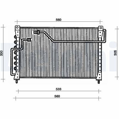 CONDENSATOR CLIMATIZARE DELPHI TSP0225035