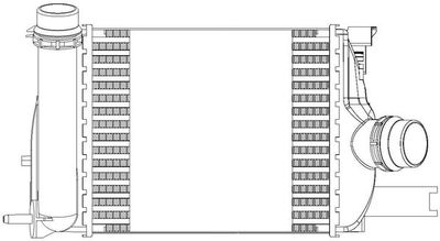 Интеркулер LUZAR LRIC 0902 для RENAULT SANDERO/STEPWAY