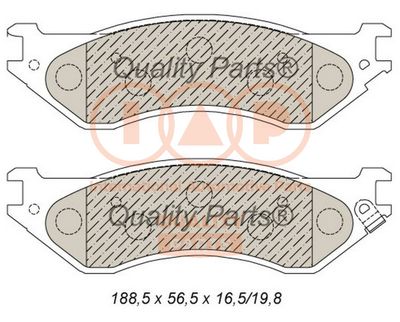 Комплект тормозных колодок, дисковый тормоз IAP QUALITY PARTS 704-04021 для FORD USA F-150