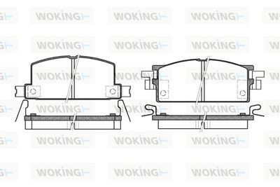 Комплект тормозных колодок, дисковый тормоз WOKING P0533.04 для ISUZU CAMPO