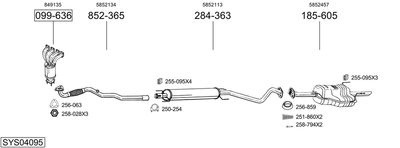 ABGASANLAGE BOSAL SYS04095