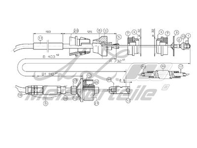 въжен механизъм, задействане на съединителя A.Z. Meisterteile AZMT-47-010-1298