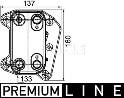 Ölkühler, Motoröl MAHLE CLC 104 000P