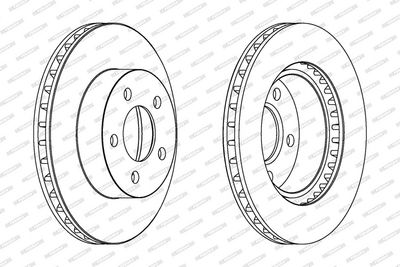 BREMSSCHEIBE FERODO DDF1471 1