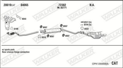 SISTEM DE ESAPAMENT WALKER OPK129065BA