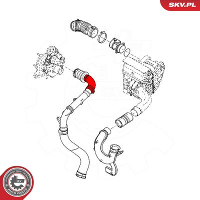 Hadička plnícího vzduchu SKV 43SKV281