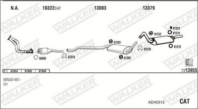 Изпускателна система WALKER AD40313