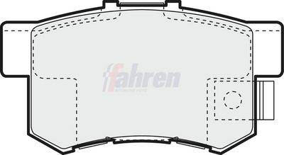 Fahren Brake Pad Set, disc brake FBP3170