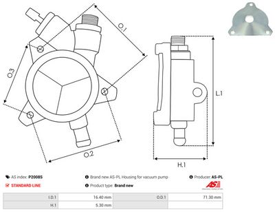 Vorschau Reparatursatz, Unterdruckpumpe (Bremsanlage) Ansicht 2