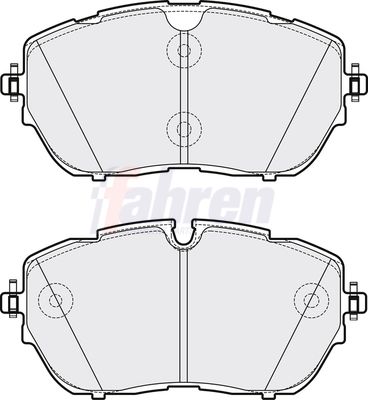 Fahren Brake Pad Set, disc brake FBP3772