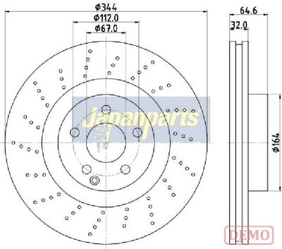 DISC FRANA JAPANPARTS DI0558C 1