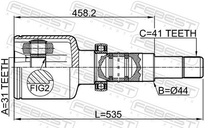 Joint Kit, drive shaft 2111-TT9RH