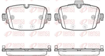 Zestaw klocków hamulcowych, hamulce tarczowe REMSA 1739.00