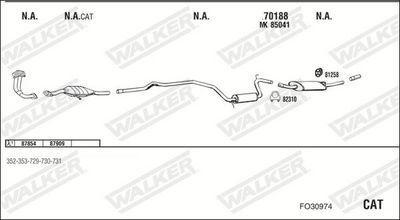 Изпускателна система WALKER FO30974