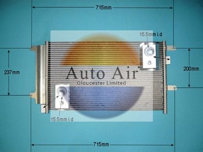 Condenser, air conditioning Auto Air Gloucester 16-9935