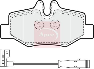 APEC Brake Pad Set, disc brake PAD1436