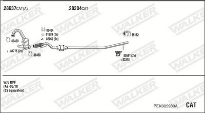 ABGASANLAGE WALKER PEK005983A