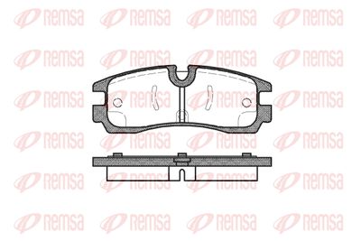 Комплект тормозных колодок, дисковый тормоз REMSA 0566.30 для CADILLAC SEVILLE