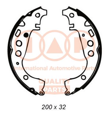 Комплект тормозных колодок IAP QUALITY PARTS 705-17000 для TOYOTA YARIS