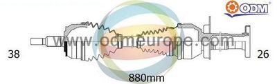 Приводной вал Multiparts 18-216220 для VW MULTIVAN