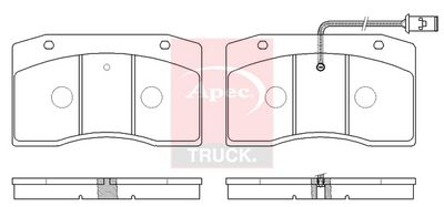 APEC Brake Pad Set, disc brake PAD29075
