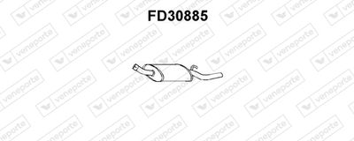 VENEPORTE FD30885 Глушитель выхлопных газов  для FORD ESCORT III Turnier (AWA) 1.6 D