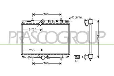 RADIATOR RACIRE MOTOR PRASCO CI520R003