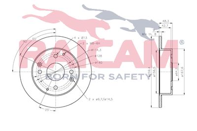 RAICAM RD01231 Тормозные диски  для HONDA ACCORD (Хонда Аккорд)