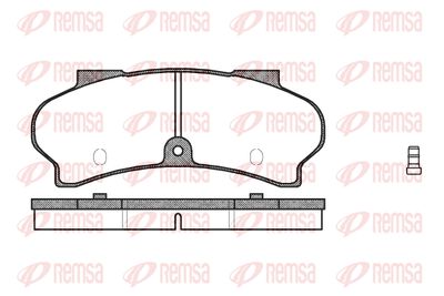 Комплект тормозных колодок, дисковый тормоз REMSA 0026.02 для PEUGEOT J7