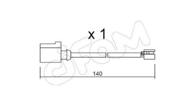SENZOR DE AVERTIZARE UZURA PLACUTE DE FRANA
