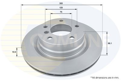 спирачен диск COMLINE ADC1718V