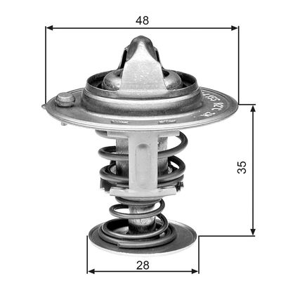 Thermostat, coolant TH30082G1