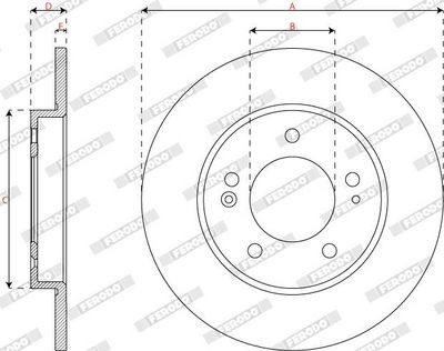 BREMSSCHEIBE FERODO DDF2983C 1