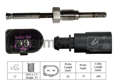 Sensor, exhaust gas temperature Intermotor 27230