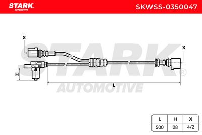 датчик, обороти на колелото STARK SKWSS-0350047