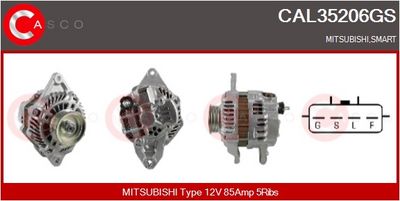 GENERATOR / ALTERNATOR CASCO CAL35206GS
