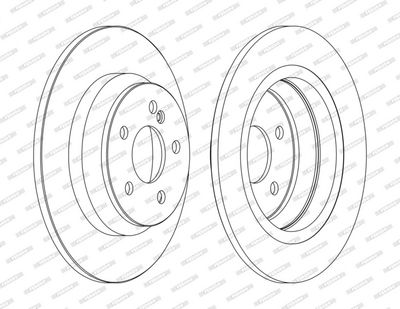 BREMSSCHEIBE FERODO DDF1675C