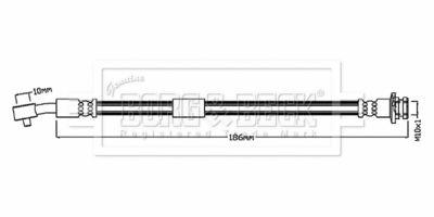 Brake Hose Borg & Beck BBH8873