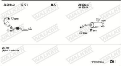 Изпускателна система WALKER FIK018908A