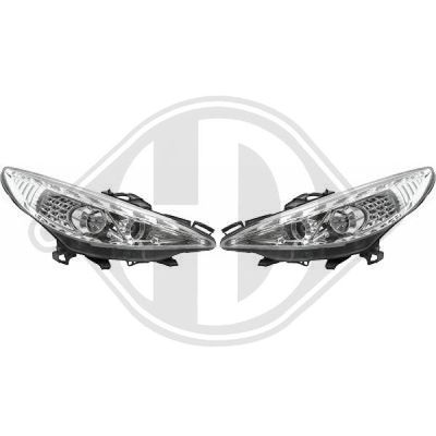 Комплект главных фар DIEDERICHS 4226285 для PEUGEOT 207