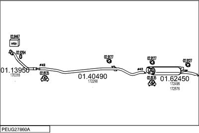 SISTEM DE ESAPAMENT MTS PEUG27860A002346