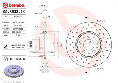 DISC FRANA BREMBO 0986331X