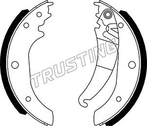 Комплект тормозных колодок TRUSTING 034.126 для IVECO DAILY