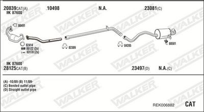 SISTEM DE ESAPAMENT WALKER REK006882