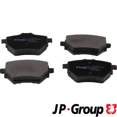Комплект тормозных колодок, дисковый тормоз JP GROUP 3163700710 для HAVAL H2