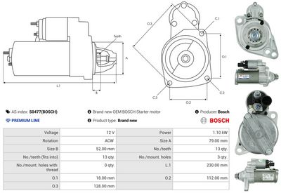 STARTER AS-PL S0477BOSCH 4