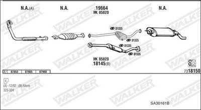 Изпускателна система WALKER SA30161B